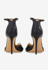 Ferragamo Roxy 95 Vara Bow Leather Sandals Black 01L431 ROXY 1 95 791390 NERO