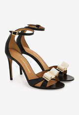 Ferragamo Roxy 95 Vara Bow Leather Sandals Black 01L431 ROXY 1 95 791390 NERO