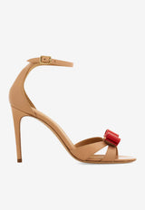 Ferragamo Roxy 95 Vara Bow Leather Sandals Beige 01L431 ROXY 1 95 791391 AMARETTI
