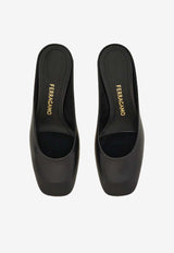Ferragamo Safi 55 S-shaped Heel Mules Black 01L811 SAFI 55 793517 NERO