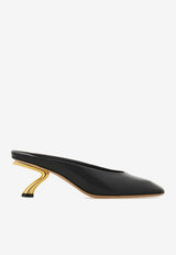 Ferragamo Safi 55 S-shaped Heel Mules Black 01L811 SAFI 55 793517 NERO