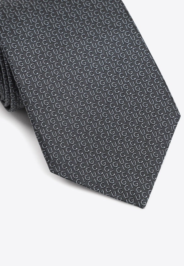 All-Over Logo Silk Tie