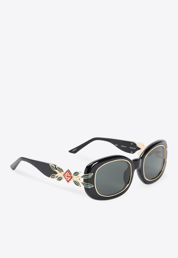 Logo Oval Sunglasses