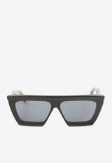 Geometric Logo Sunglasses