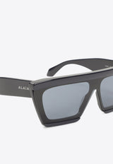 Geometric Logo Sunglasses