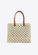 Large Woven Raffia Tote Bag