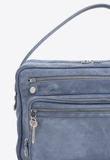 Suede Leather Camera Bag