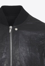 Classic Flight Leather Bomber Jacket