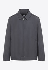 Striped Zip-Up Jacket