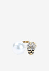 Pearly Skull Ring