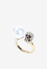 Pearly Skull Ring