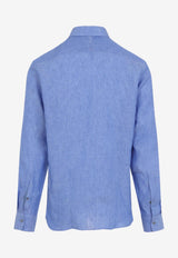 Long-Sleeved Linen Shirt