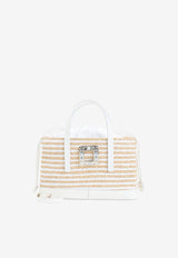 Skate Straw Top Handle Bag