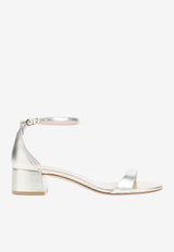 Nudist Block 35 Metallic Leather Sandals