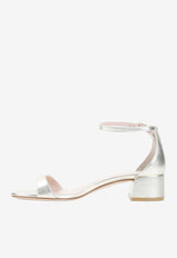 Nudist Block 35 Metallic Leather Sandals