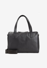 Leather Travel Top Handle Bag
