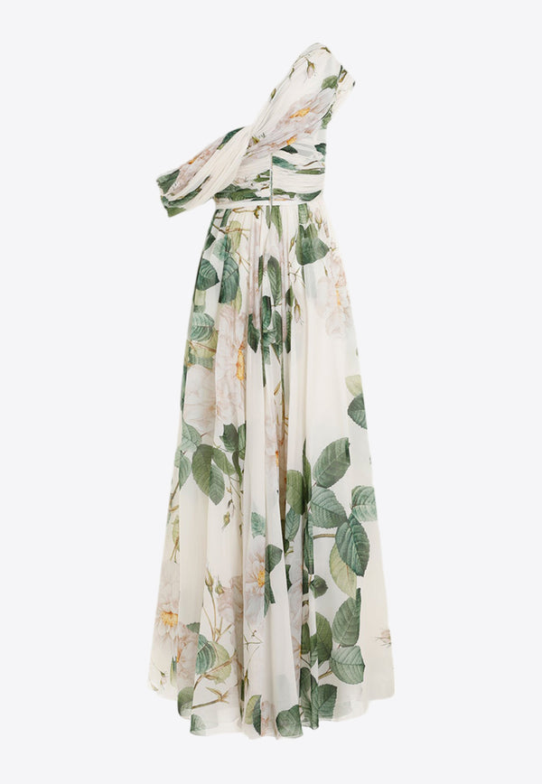 Printed Maxi Silk Dress
