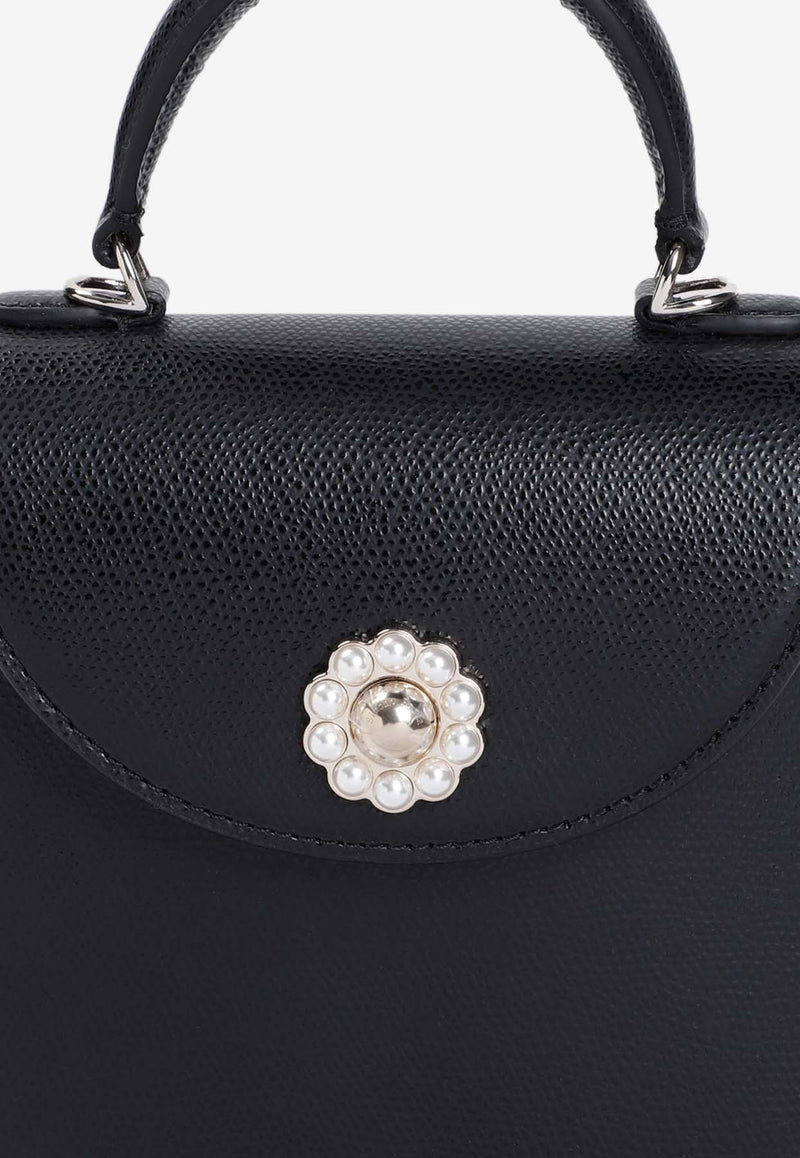 Mini Valentine Leather Top Handle Bag