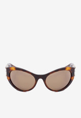4G Havana Print Sunglasses