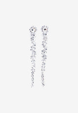 Crystal-Embellished Drop Earrings