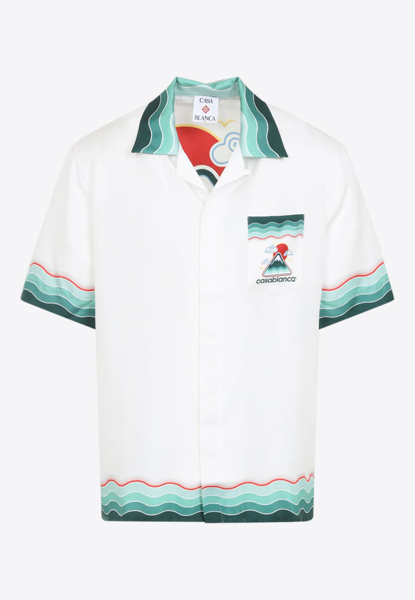 Graphic-Print Bowling Shirt