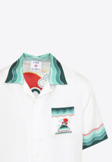 Graphic-Print Bowling Shirt