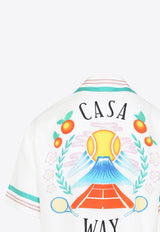 Graphic-Print Bowling Shirt