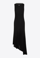 Ribbed Asymmetric Maxi Dress