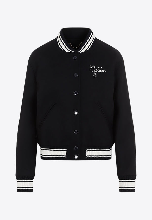 Logo Wool Bomber Jacket