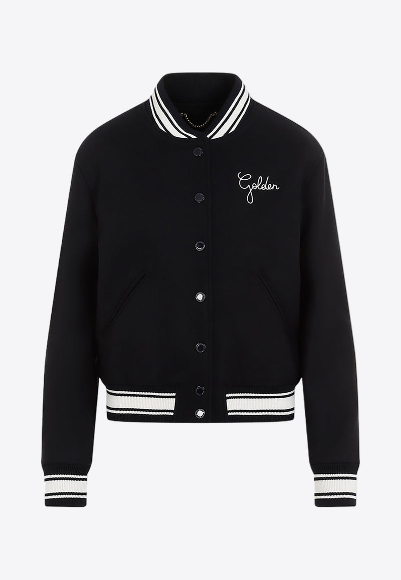 Logo Wool Bomber Jacket