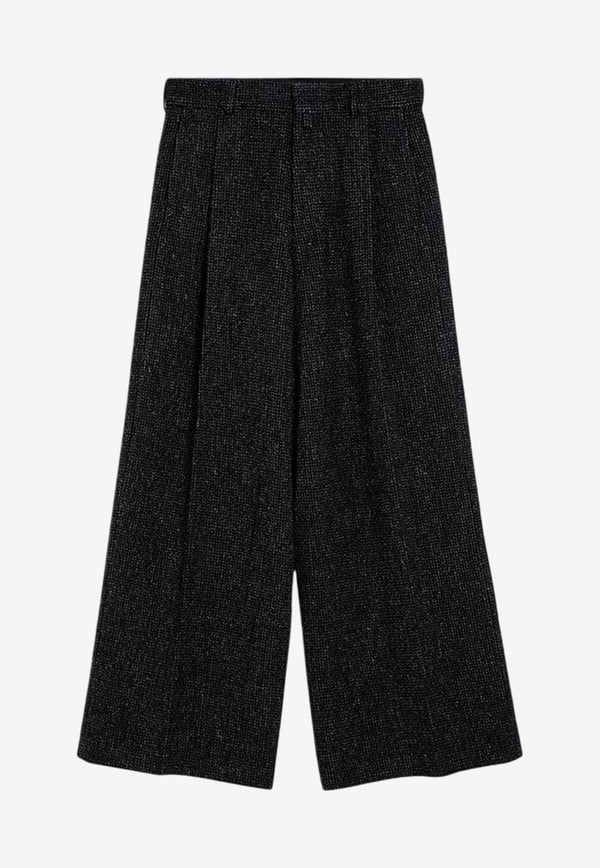 Dries Van Noten Pleated Wide-Leg Pants Black 0209099216/P_DRVNO-900