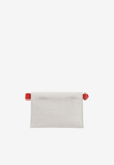 Small Rond Carré Canvas Clutch