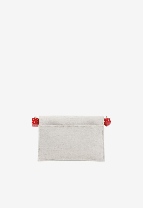 Small Rond Carré Canvas Clutch