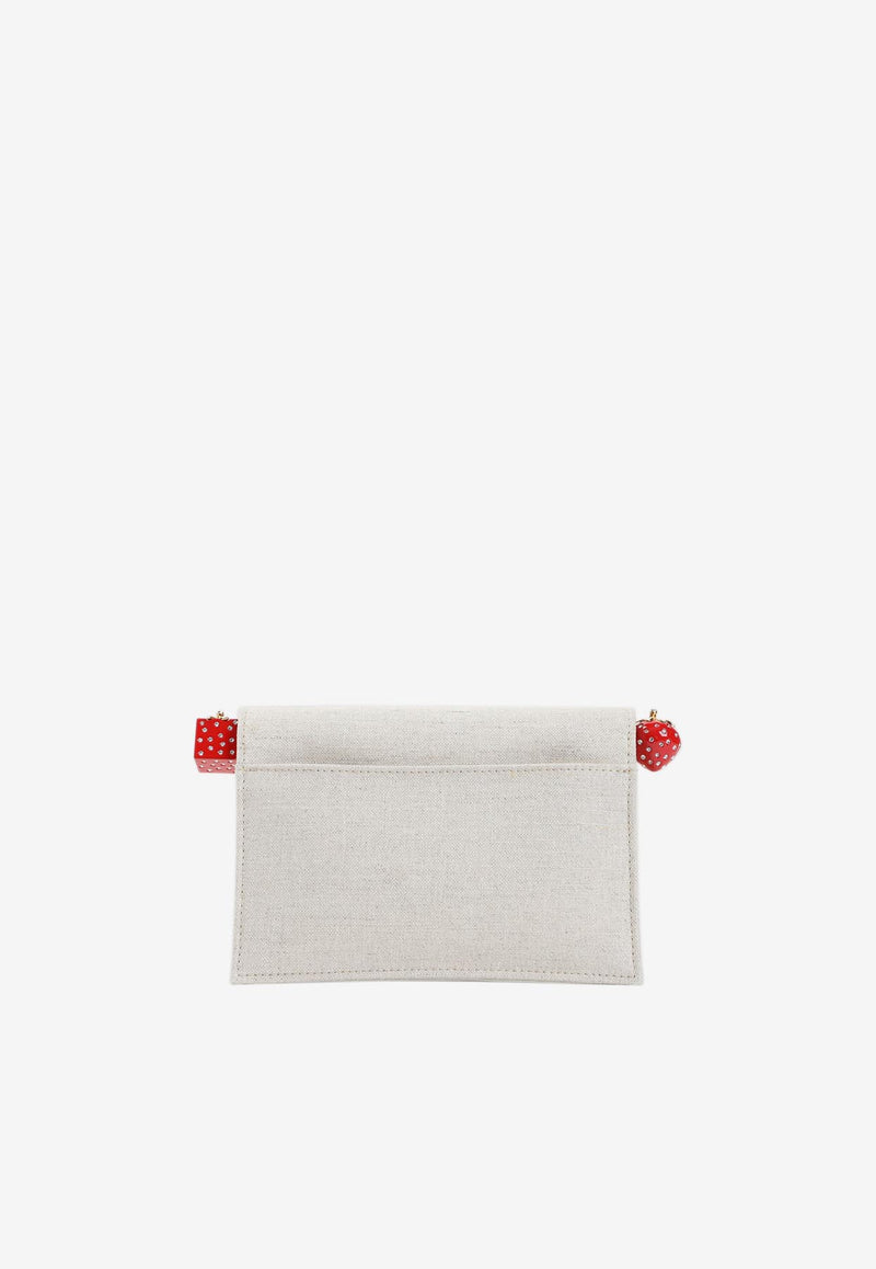 Small Rond Carré Canvas Clutch