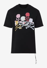 Multi Skulls Print T-shirt