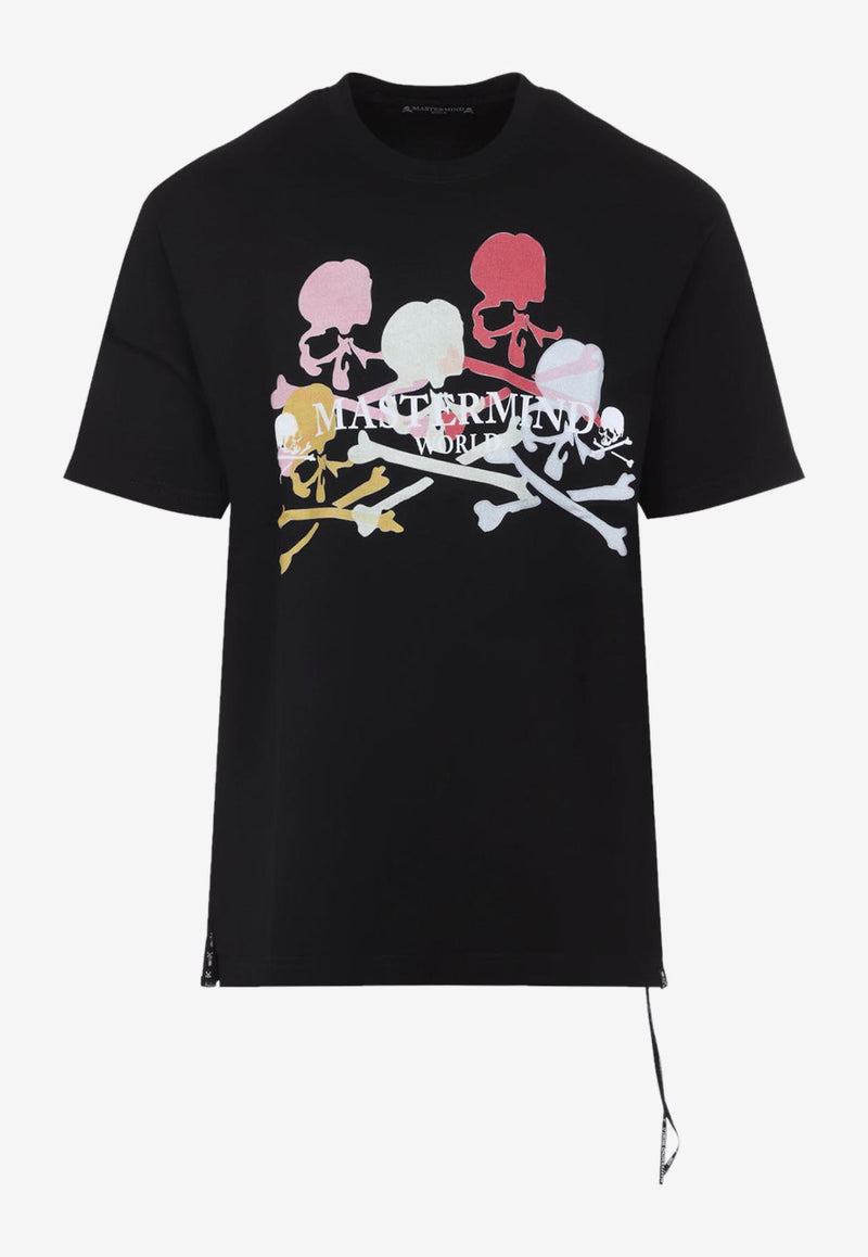 Multi Skulls Print T-shirt