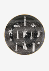 Ginori 1735 Passeggiata Archeologica Gio Ponti Plate Black 020RG00 FPT000010330G00122600