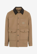 Logo-Embordered Overshirt