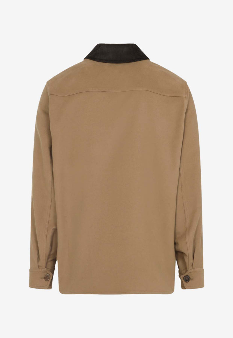 Logo-Embordered Overshirt