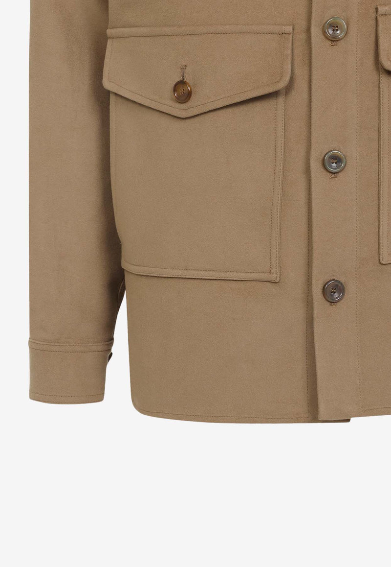 Logo-Embordered Overshirt