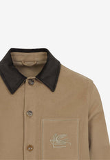 Logo-Embordered Overshirt