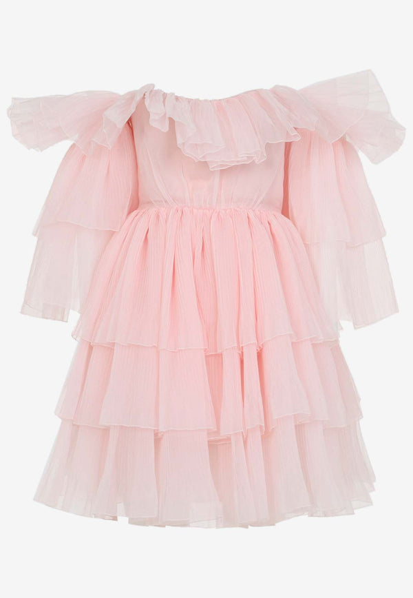 Off-Shoulder Ruffled Mini Dress