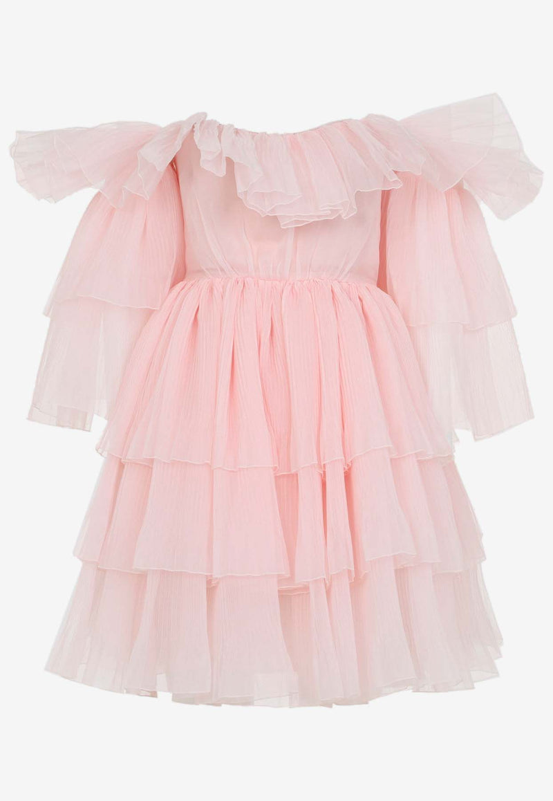 Off-Shoulder Ruffled Mini Dress
