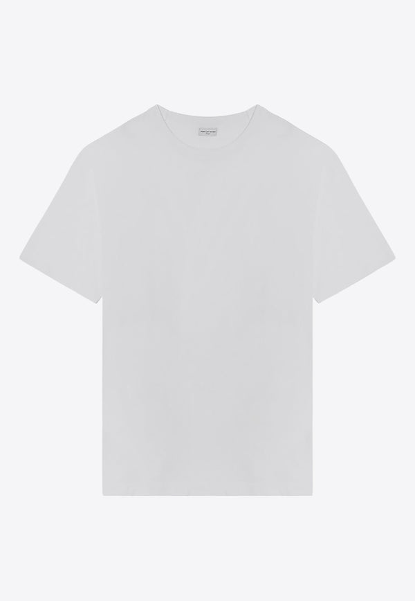 Dries Van Noten Basic Crewneck T-shirt White 0211019600/P_DRVNO-001