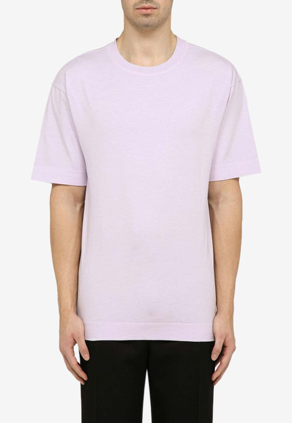 Dries Van Noten Heli Short-Sleeved T-shirt 0211168604/O_DRVNO-406 Lilac