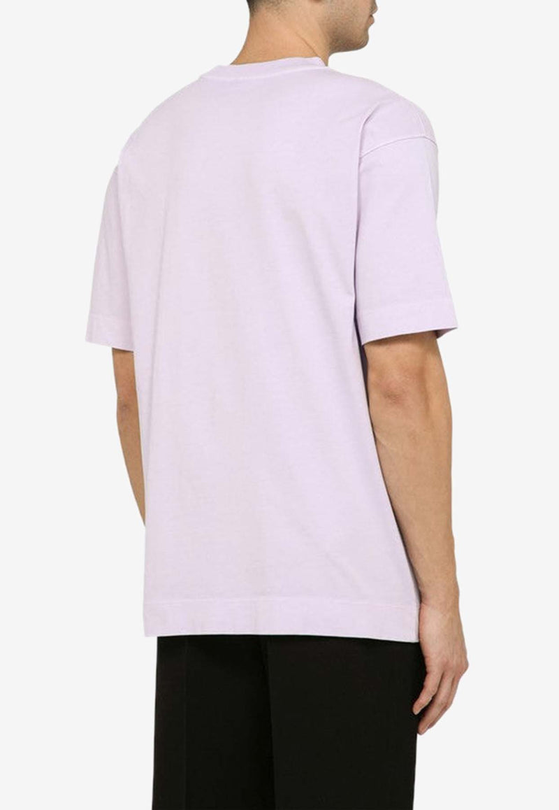 Dries Van Noten Heli Short-Sleeved T-shirt 0211168604/O_DRVNO-406 Lilac