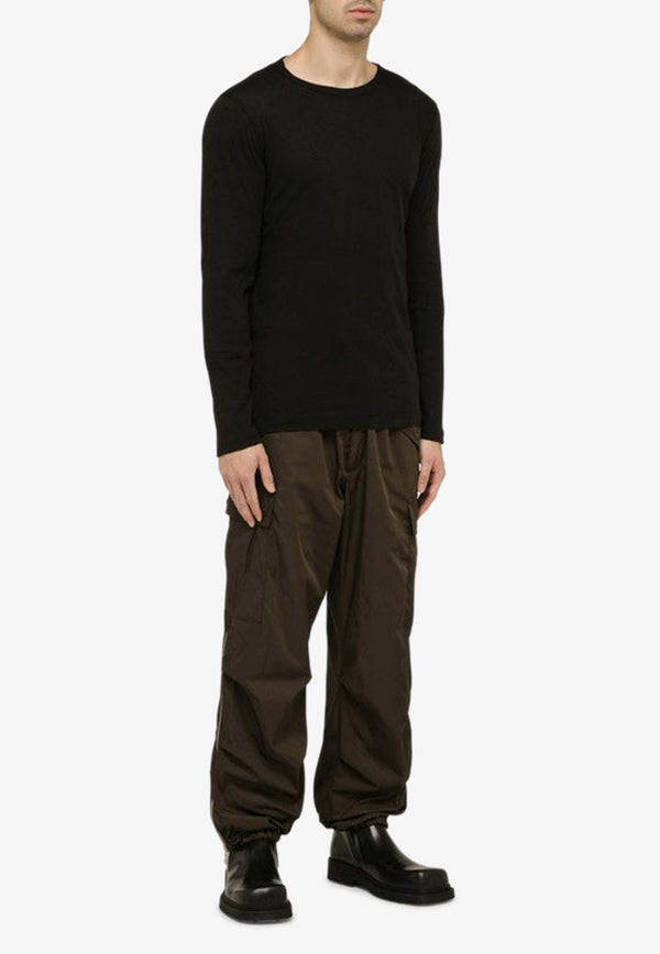 Dries Van Noten Habbot Long-Sleeved T-shirt 0211348606/O_DRVNO-900 Black