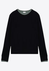 Dries Van Noten Basic Long-Sleeved T-shirt Black 0211479606/P_DRVNO-900