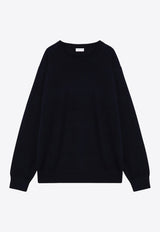 Dries Van Noten Wool Crewneck Sweater Blue 0212059700/P_DRVNO-509