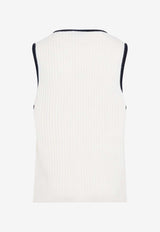 Ribbed Cashmere Sweater Vest